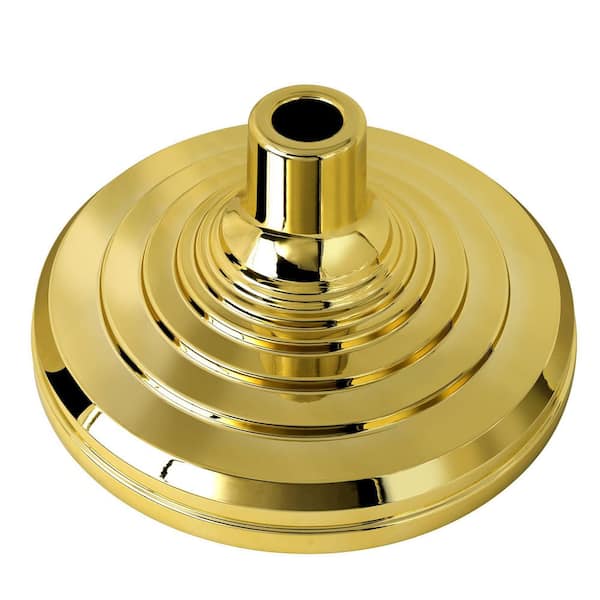 .N/A Gold ABS Plastic Flagpole Base Stand for Indoor and Outdoor Use