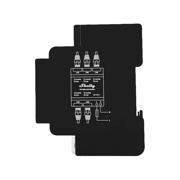 shelly 专用 5セート Shelly LAN Switch, 5 Port RJ45 10/100 Mbps Fast Ethernet Switch