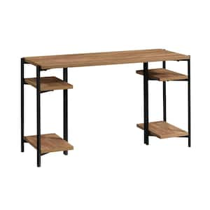 Bestier 47 in. Small L-Shaped Computer Desk with Storage Shelves Brown  BEST-1298-D31BRN - The Home Depot