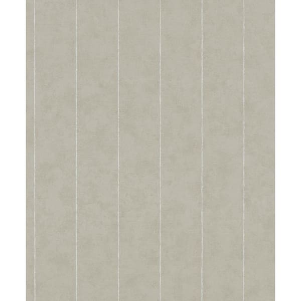 Unbranded Flora Collection Grey Pinstripes Matte Finish Non-Pasted Vinyl on Non-Woven Wallpaper Sample