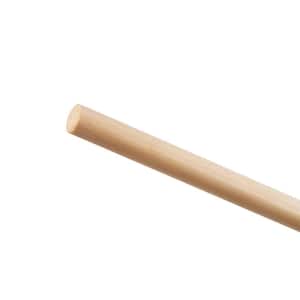 Pine Round Dowel - 48 in. x 0.375 in. - Sanded and Ready for Finishing - Versatile Wooden Rod for DIY Home Projects