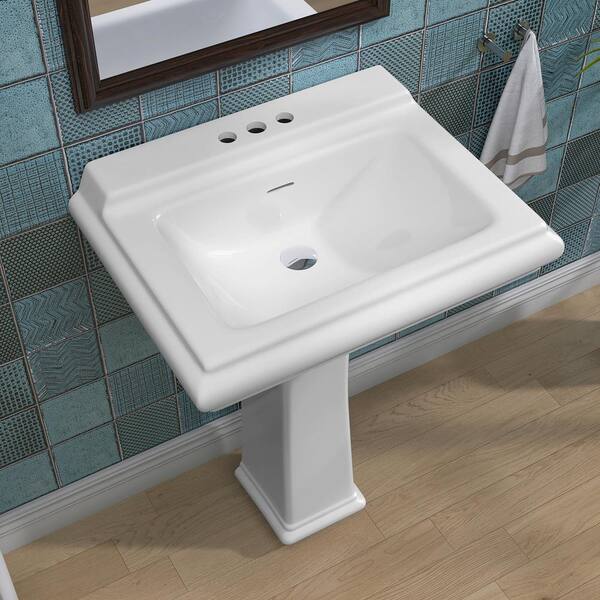 20.5 in. x 27 in. Vitreous China Single Hole Service Sink in White 20.5 in. x 27 in. Vitreous China Single Hole Service Sink in White