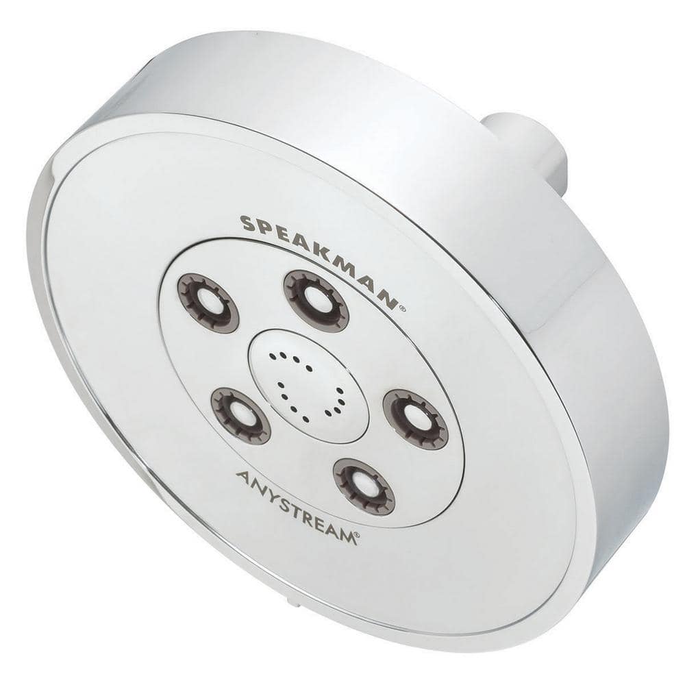 Polished Chrome Multi-Function Wall Mounted Shower Head