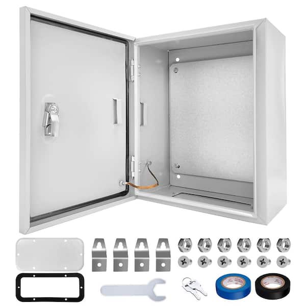 12 in. x 10 in. x 6 in. Steel Outdoor Electrical Box, NEMA 4X Enclosure, Waterproof and Dustproof, Lockable Junction Box