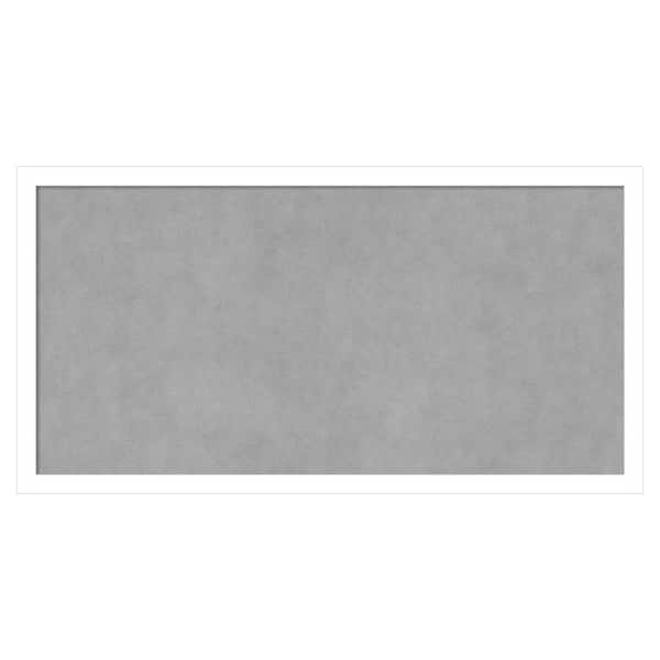 Amanti Art Svelte White 25 in. x 13 in. Magnetic Board, Memo Board