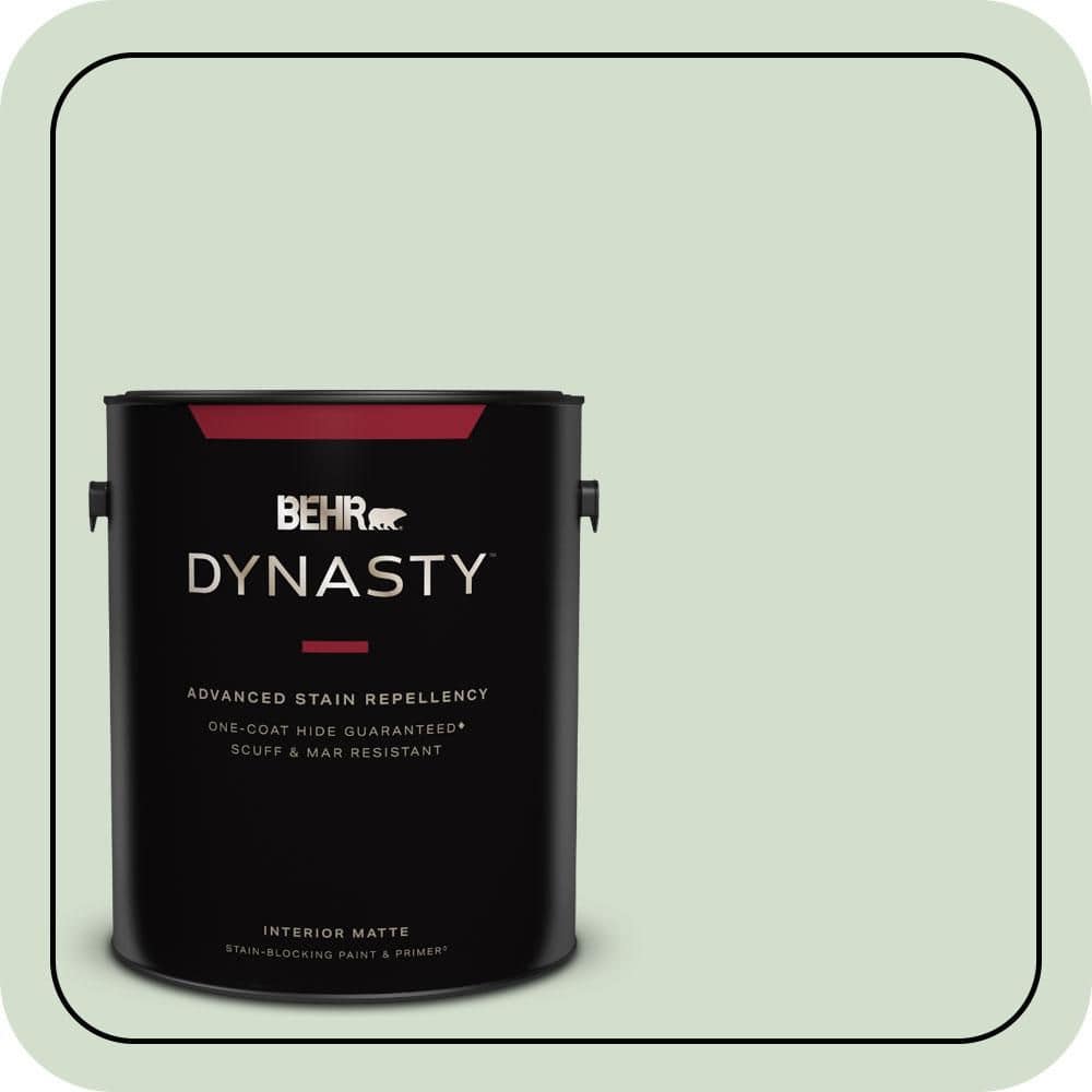 1 gal. #440E-2 Herbal Mist Matte Interior Stain-Blocking Paint & Primer