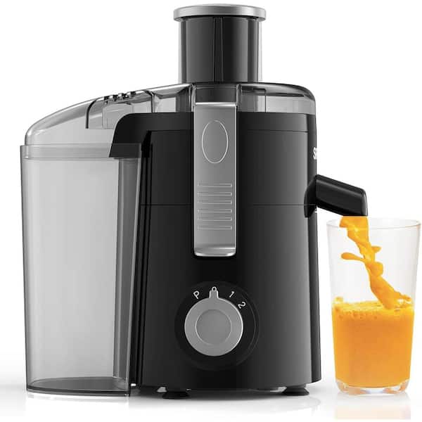 SIFENE Compact Centrifugal Juicer Extractor-3-Speed Juicer Machine for Fruits and Vegetables-Non-BPA, Easy to Clean-Black
