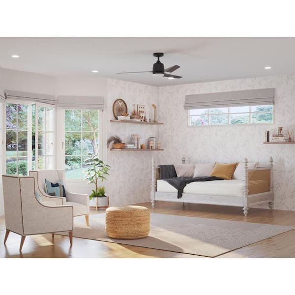 Upshur 52 in. Indoor/Outdoor Integrated LED Antique Bronze Transitional Ceiling Fan with Remote for Living Room
