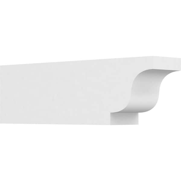 Ekena Millwork 4 in. x 6 in. x 20 in. Standard Newport Architectural Grade PVC Rafter Tail Brace