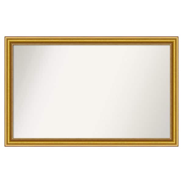 Amanti Art Townhouse Gold 43.75 in. x 27.75 in. Custom Non-Beveled Wood Framed Batthroom Vanity Wall Mirror
