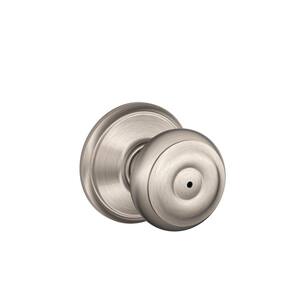 Camelot Bright Chrome Single Cylinder Door Handleset with Left Handed Avila Handle