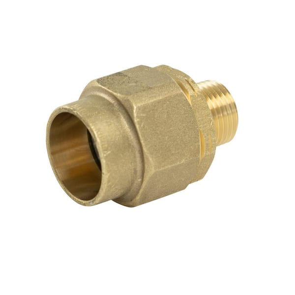 Home Flex 3 4 In Csst X 1 2 In Npt Brass Reducing Adapter 11 429 101 The Home Depot