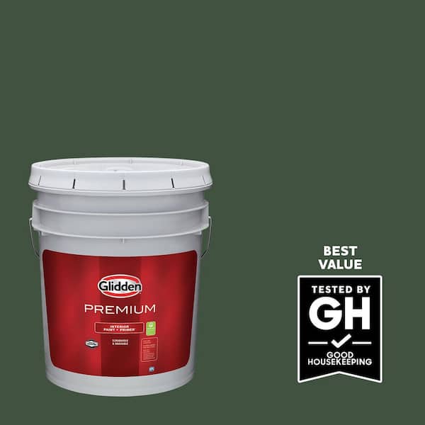 Glidden Premium 5 gal. PPG1134-7 Pine Forest Eggshell Interior Paint
