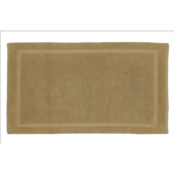 Unbranded Charleston 21 in. x 34 in. 100% Organic Cotton Bath Rug in Driftwood