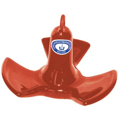 20 lbs.Vinyl Coated River Anchor in Red
