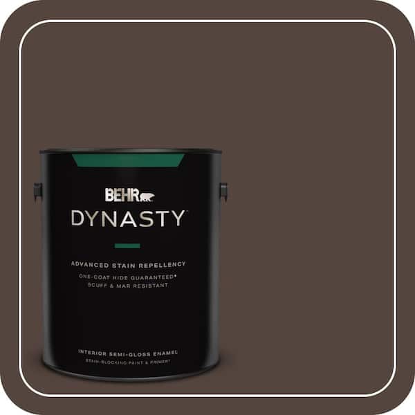 BEHR DYNASTY 1 gal. #HDC-MD-13 Rave Raisin One-Coat Hide Semi-Gloss Enamel Interior Stain-Blocking Paint & Primer