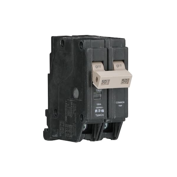 Eaton CH 50 Amp 240 Volts 2-Pole Circuit Breaker with Trip Flag