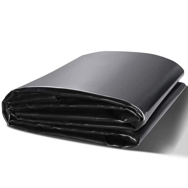 Pond Skins 30 ft. x 35 ft. Pond Liner 45-Mil Thickness Pliable EPDM Material Easy Cutting Underlayment, Black