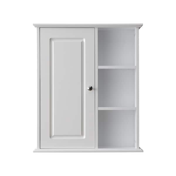 XUJMK 24 in. W x 7 in. D x 28 in. H White Linen Cabinet, Bathroom Wall Cabinet in Bathroom, Kitchen, Laundry