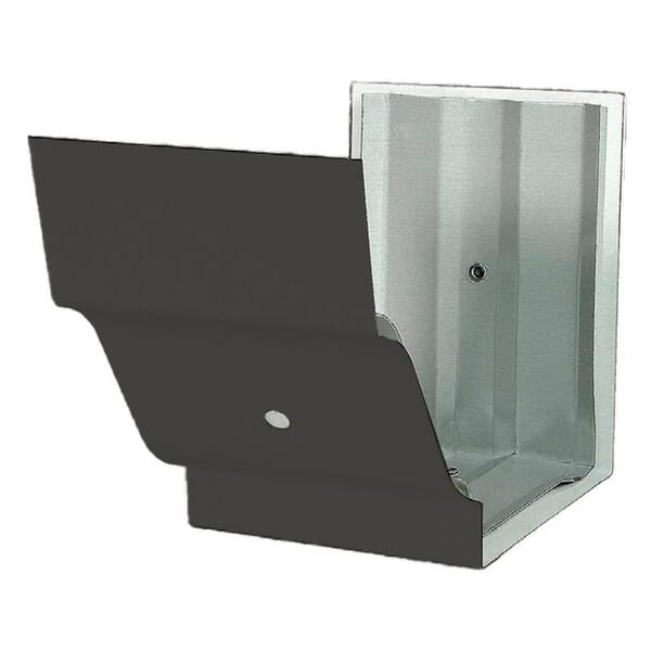 Gibraltar Building Products 5 in. Black Aluminum Steel KStyle Gutter