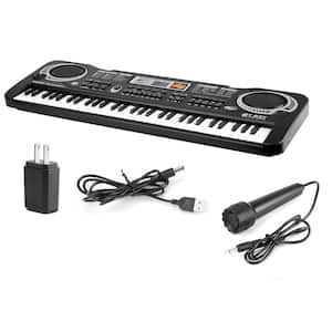 61 Keys Digital Music Electronic Keyboard Electric Piano Musical Instrument Kids Learning Keyboard with Microphone