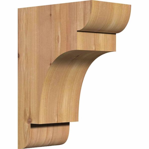 Ekena Millwork 5-1/2 in. x 10 in. x 14 in. Western Red Cedar New Brighton Smooth Corbel