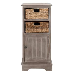 Connery 2-Drawer Brown/Off-White Cabinet