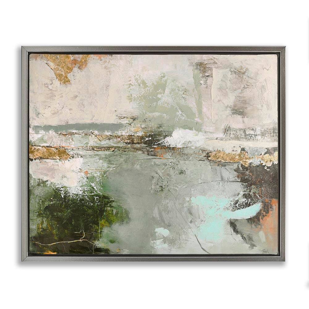Abstract Seascape Landscape by Design Fabrikken Gray Floater Frame Abstract Graphic Art Print 25 in. x 31 in. price history on PriceWatchPro