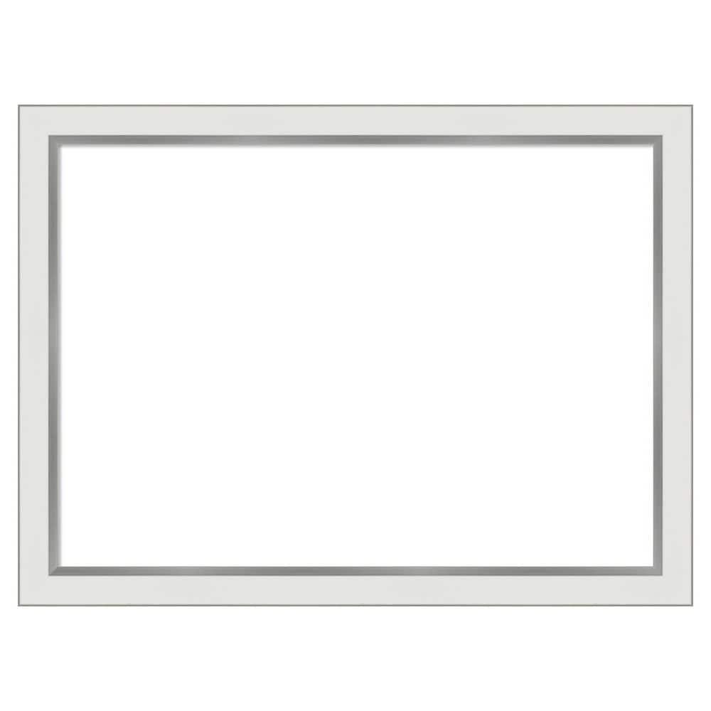 Eva Narrow White Silver 31 in. x 23 in. Polystyrene Framed Dry Erase Magnetic Memo Board price history on PriceWatchPro