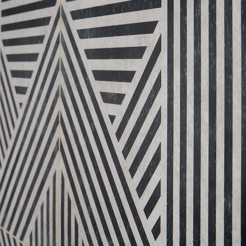Tribeca Black and White 24" x 24" Matte Porcelain Wall and Floor Tile