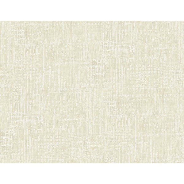 Seabrook Designs Corsica Weave Metallic Ivory and Off-White Faux Paper Strippable Roll (Covers 60.75 sq. ft.)