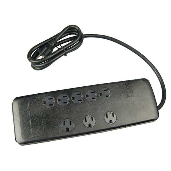 Woods 6 ft. 8-Outlet 3540-Joule Surge Protector Power Strip with Safety Covers