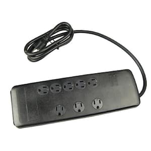 6 ft. 8-Outlet 3540-Joule Surge Protector Power Strip with Safety Covers