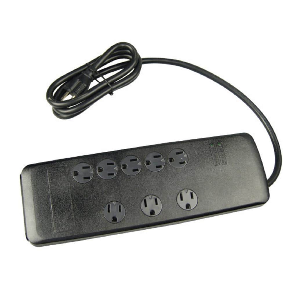 6 ft. 8-Outlet 3540-Joule Surge Protector Power Strip with Safety Covers price history on PriceWatchPro