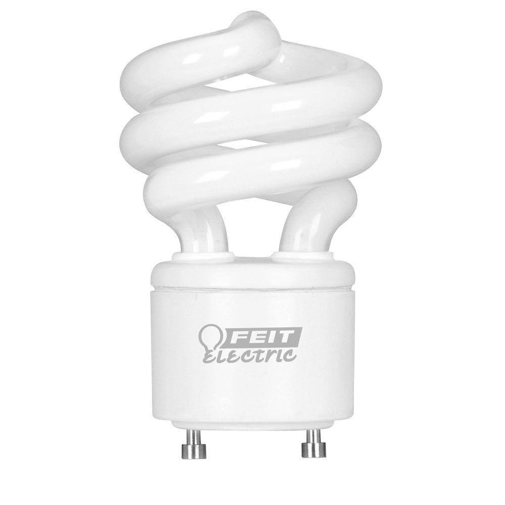 2700K TCP Low Profile SpringLamp CFL Light Bulb GU24 Twist and Lock Base Soft White 60W Equivalent 