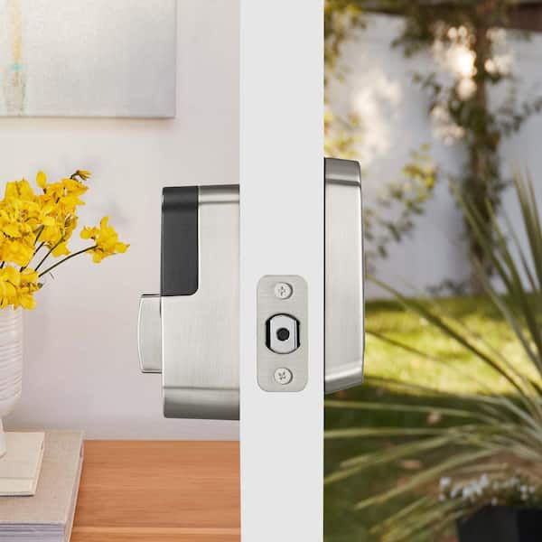 Yale Assure Lock 2 Satin Nickel Wifi Bluetooth Single Cylinder Electronic  Deadbolt Lighted Keypad Smart Lock in the Electronic Door Locks department  at