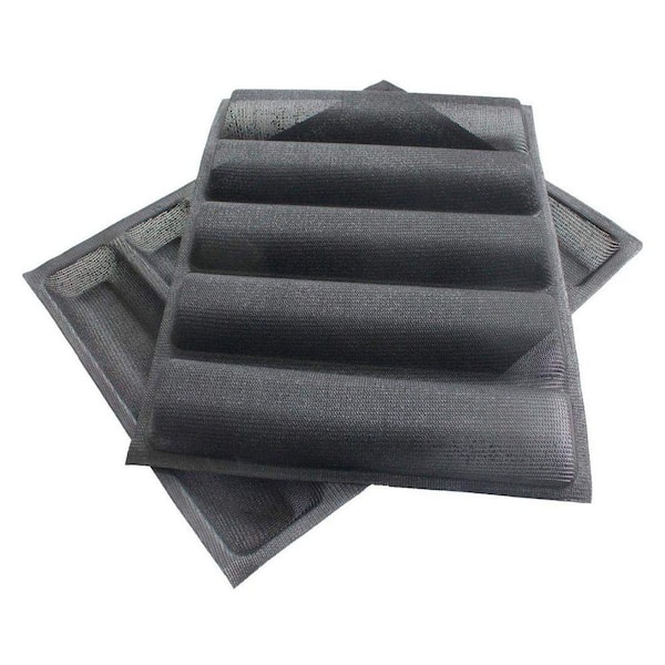 5-Pack Silicone Perforated Baking Forms Sandwich Mold French Baguette Bread Pan Non-Stick Food Mat