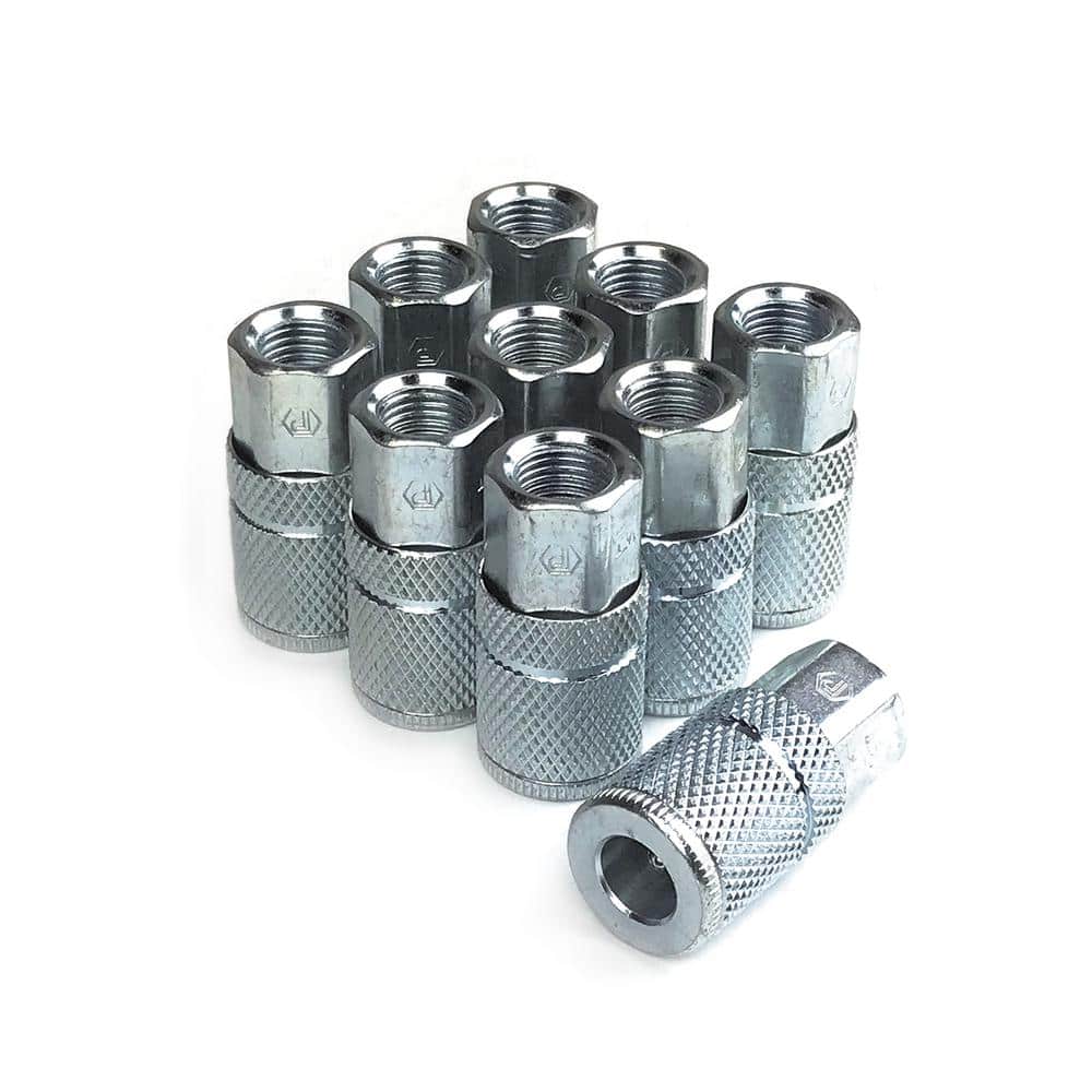 Extreme Performance 1/4 in. x 1/4 in. Steel Female Automotive T-Style 6-Ball Coupler (10-Pack) price history on PriceWatchPro