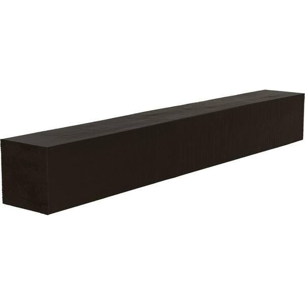 Ekena Millwork 8 in. x 10 in. x 6 ft. Rough Cedar Faux Wood Beam Fireplace Mantel in Natural Ash
