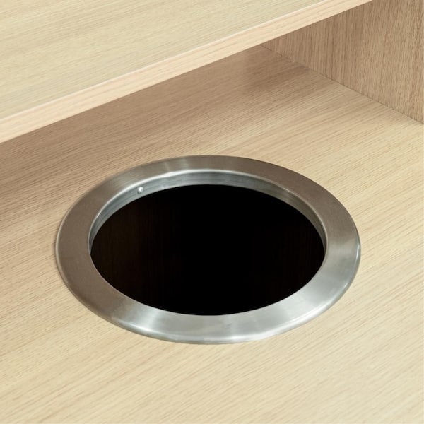 Carnegy Avenue Commercial 32 gal. Oak Indoor Trash Receptacle