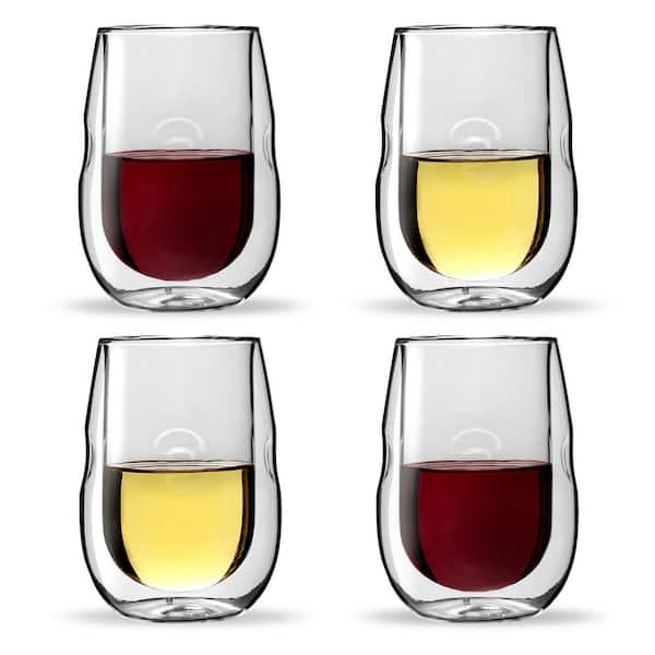 Ozeri Moderna Artisan Series Double Wall Insulated Wine and Beverage Glasses  (Set of 4) DW10W-4 - The Home Depot