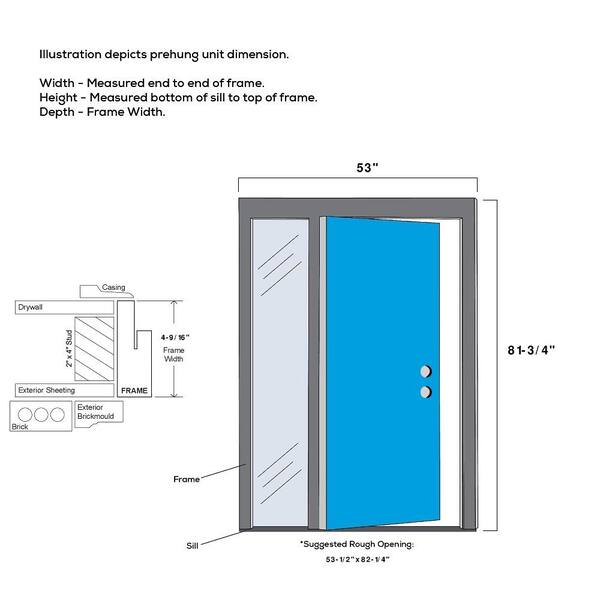 2-PANEL 6'9'' ROUGH OPENING HEIGHT (FRENCH STYLE) SLIDING DOOR / LOW-E 270  GLASS