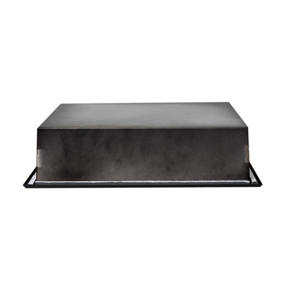 16" Black Matte Stainless Steel Wall Mount Shower Niche