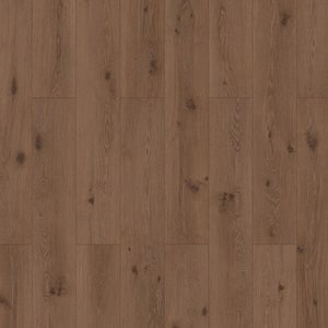 Athens Hill Oak 12mm T x 7.56 in. W Waterproof Laminate Wood Flooring (15.95 sq. ft./Case)