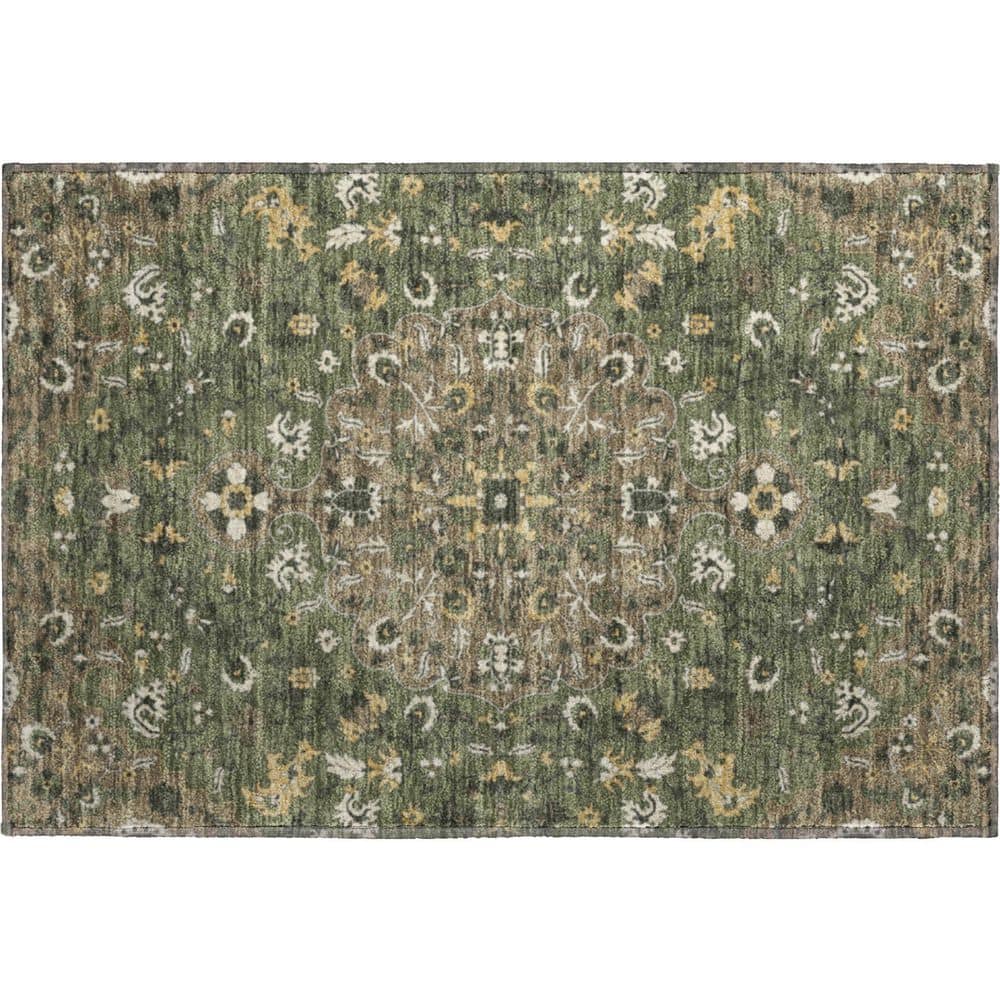 Mayfield Premium Machine Washable Abstract AMF2463 Brown 2 ft. x 3 ft. Accent Rug price history on PriceWatchPro