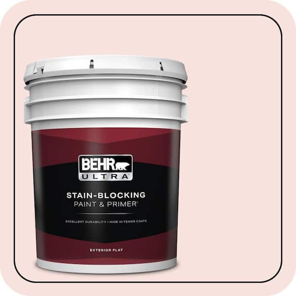 BEHR ULTRA 5 gal. #180C-1 Paris White Flat Exterior Paint & Primer