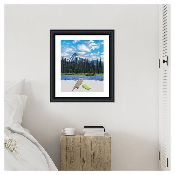 Amanti Art Nero Black Wood Picture Frame Opening Size 20x24