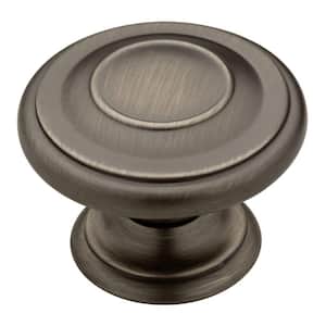 Liberty Harmon 1-3/8 in. (35 mm) Heirloom Silver Round Cabinet Knob (12-Pack)