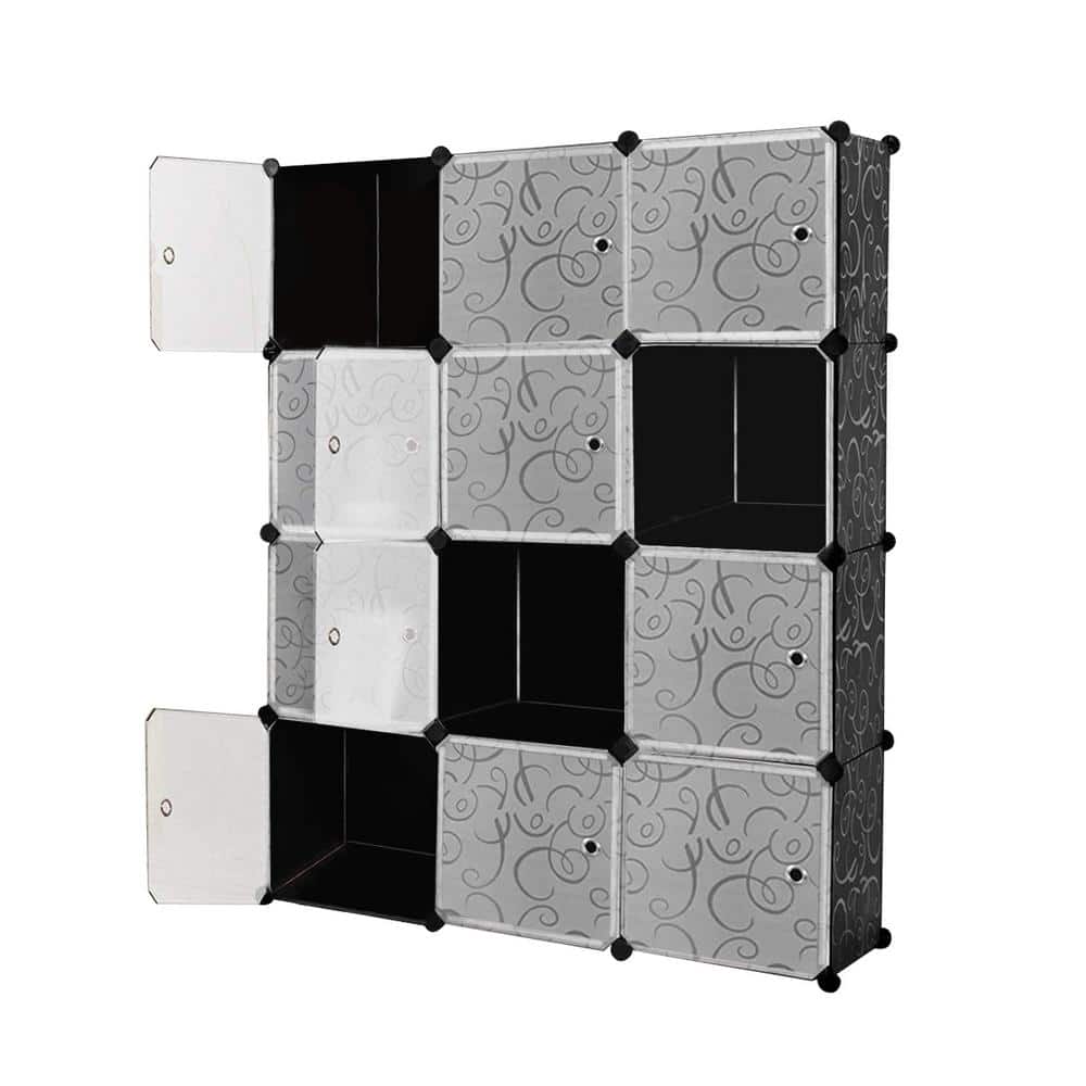 Vernika 12 Cube Plastic Storage Bin Set Hokku Designs