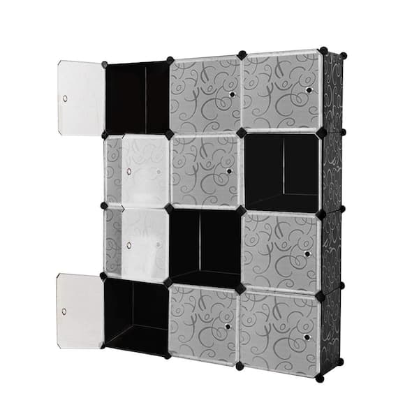 Black Cube Closet Storage Organizer, Home Storage